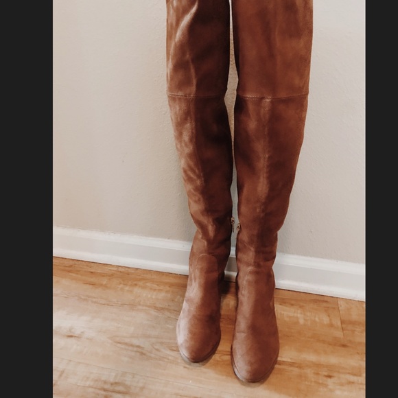 MARC FISHER Rustic Suede High Knee Boots - Picture 3 of 8